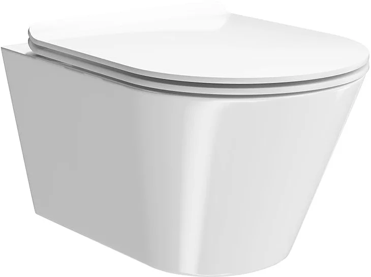 Крышка-сидение с микролифтом Kerama Marazzi Plaza Modern белая PLMR.seat.02\WHT (детальная фотография) index_2