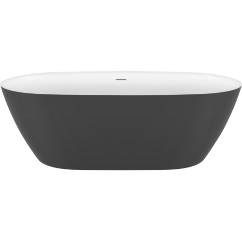 Ванна акриловая Black&White Swan 170x75 см серая 330SBGR (детальная фотография), акриловые