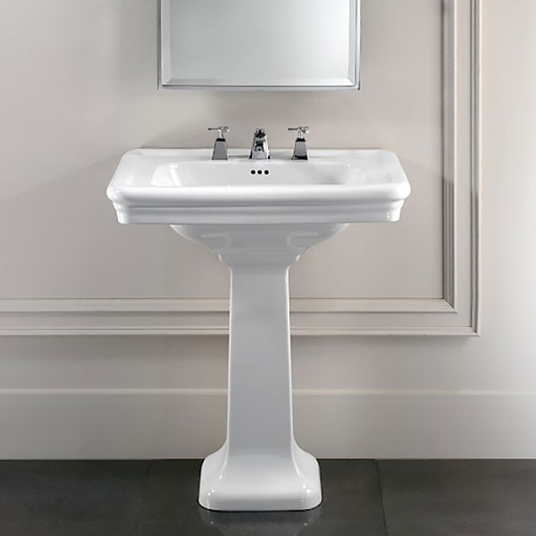 Раковина 70х53см, смеситель на 3 отверстия, цвет белый, Devon&Devon Etoile IBLG(3)FET (детальная фотография), по запросу