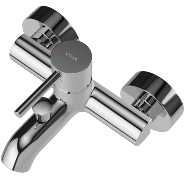 Смеситель для ванны VitrA Minimax S A41994EXP (детальная фотография), с 2 монтажными отверстиями