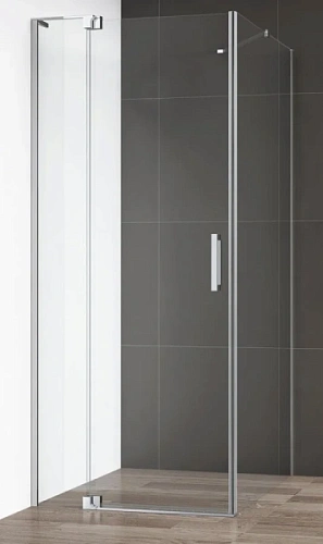 Душевой уголок Cezares Slider 110х80 см стекло прозрачное профиль хром - фото 2