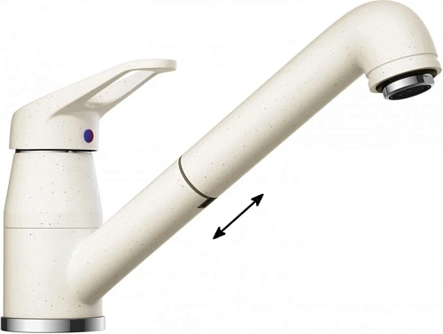 Смеситель для кухни Omoikiri Tateyama-S-WH белый - фото 2