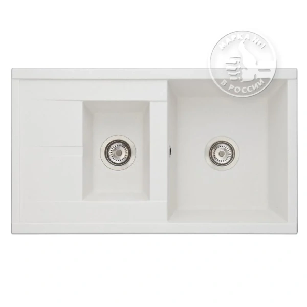 Мойка для кухни Акватон Делия 87 см жемчуг 1A716232DE240 (детальная фотография)