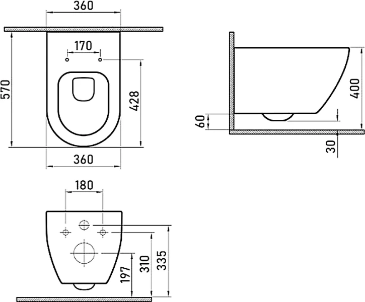 Унитаз с инсталляцией Berges Mascon клавиша черная SoftTouch 043351 (детальная фотография) index_4
