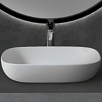 Раковина Abber Stein 60 см белая матовая