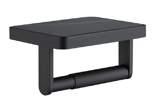 Бумагодержатель IDDIS On-X с полкой из черного камня - фото 3