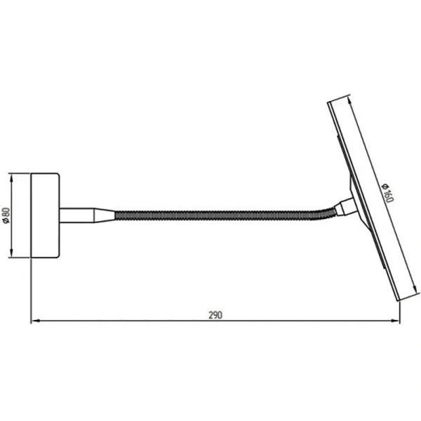 Зеркало Migliore Fortis 16 см золото 29800 (детальная фотография), нет в наличии