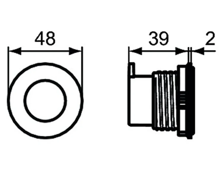 Клавиша смыва Ideal Standard ProSys Septa Pro хром P0109AA (детальная фотография), нет в наличии
