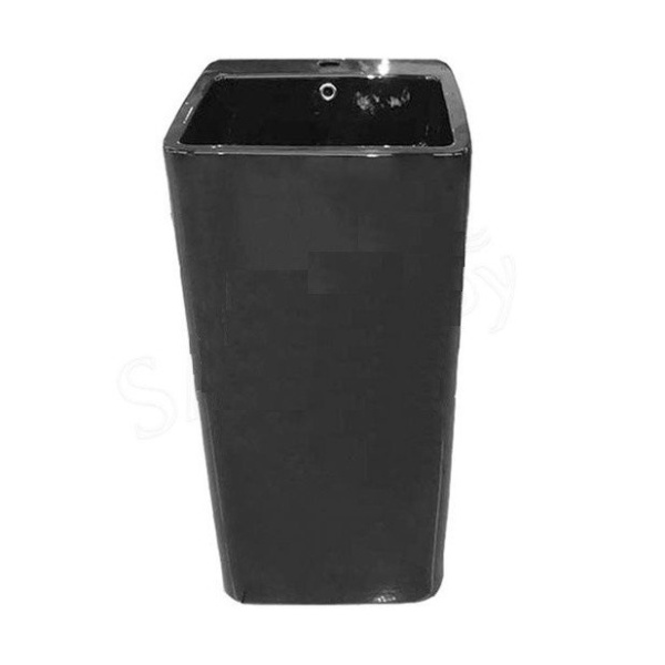 Раковина напольная Ceramalux N 40 см черная матовая P7004LMB (детальная фотография)