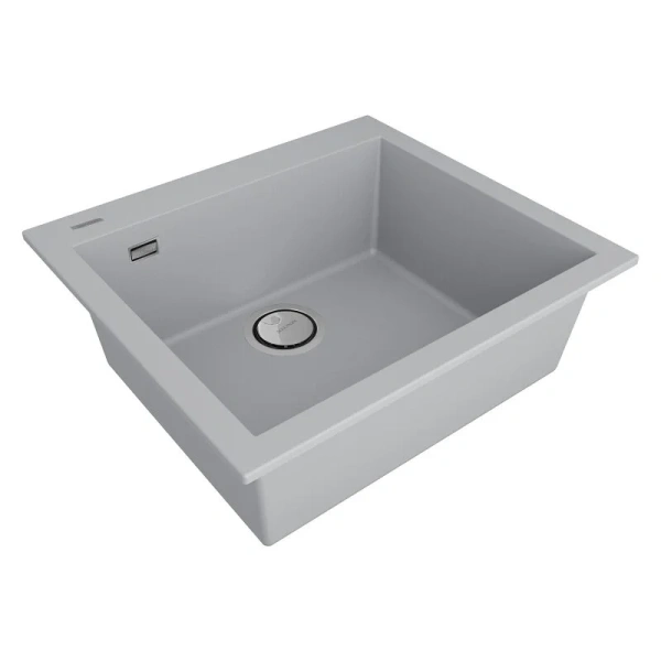 Мойка для кухни Paulmark Decoration 56 см Urban grey PM935650-UGR (детальная фотография), врезные