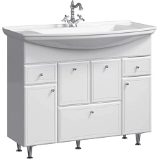 Тумба под раковину напольная Aqwella Barcelona 105 см белая