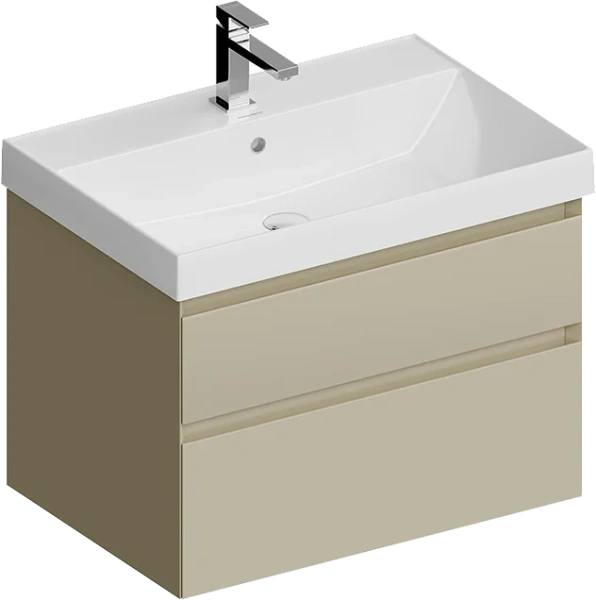 Тумба под раковину подвесная Kerama Marazzi Cubo 70 см лимо CUB.70.2\LIM (детальная фотография)