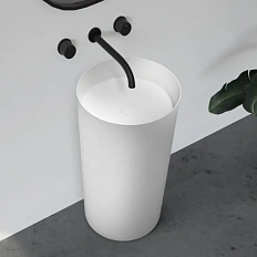 Раковина напольная Abber Stein белая матовая