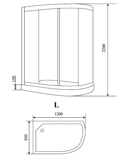 Душевая кабина Timo Standart T-1102 L T-1102L (детальная фотография), прямоугольные