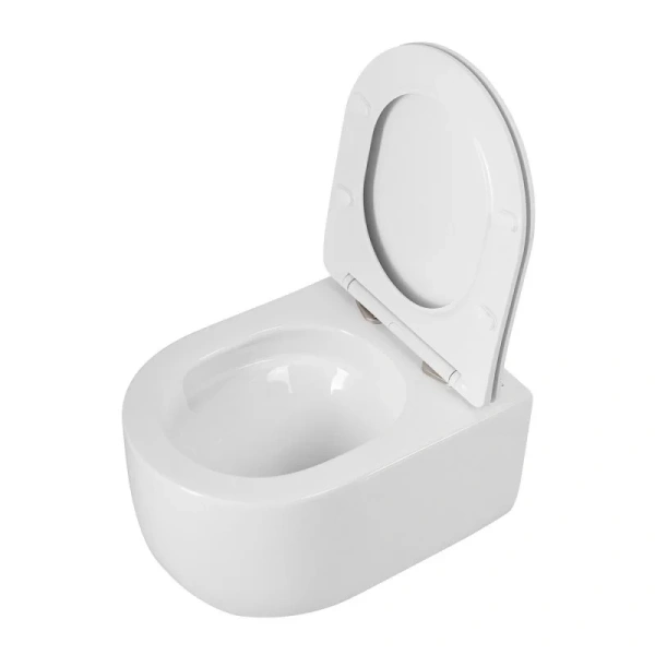 Унитаз подвесной BelBagno Soft со смывом Торнадо BB084CH-TOR/SC (детальная фотография), современные, hi-tech, круглые