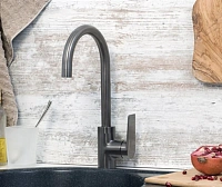 Смеситель для кухни WasserKRAFT Wiese оружейная сталь