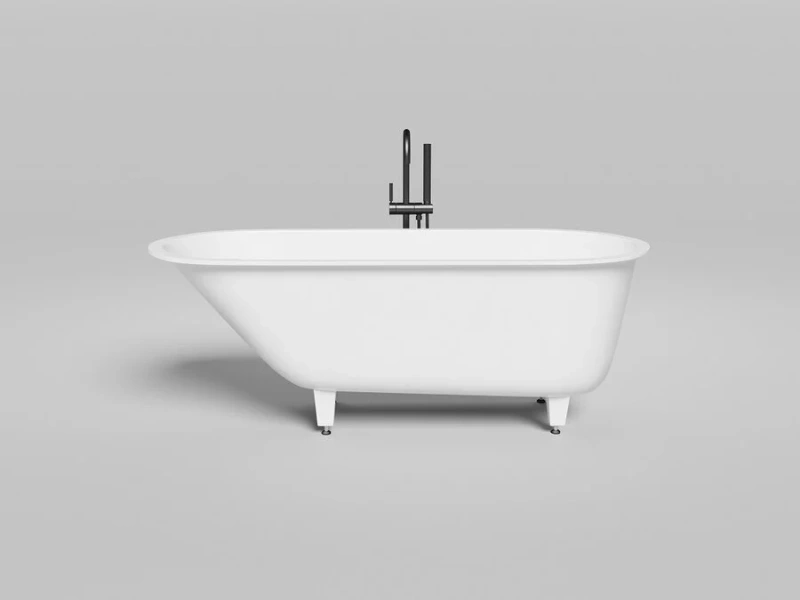 Ванна из искусственного камня Salini Ornella Kit 170x70 см белая 102423M (детальная фотография), приставные, встраиваемые