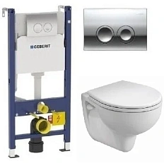 Комплект инсталляция и унитаз Geberit Kolo 458.124.21.1-K931