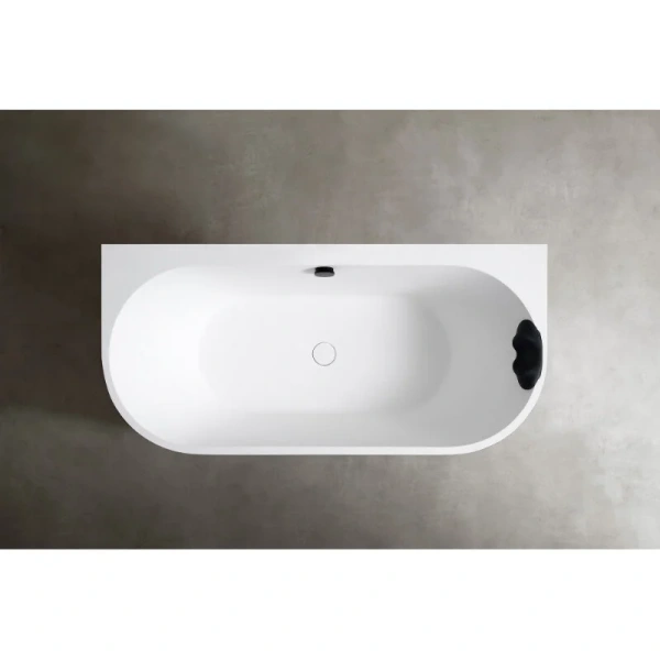 Ванна из искусственного камня Abber Leipzig 170x80 см белая матовая AM9916 (детальная фотография)