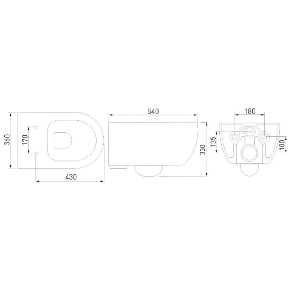 Унитаз подвесной BERGES Ego с микролифтом 082124 (детальная фотография), современные, hi-tech