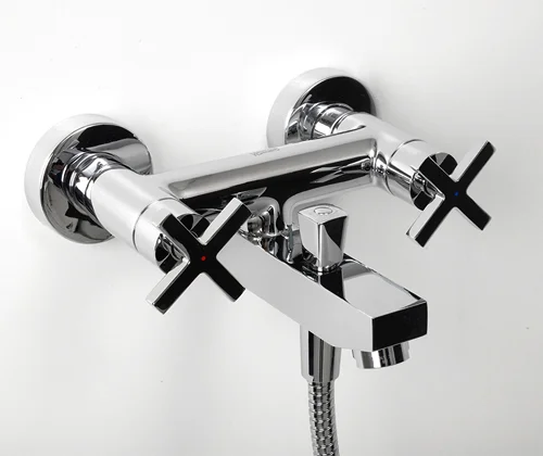 Смеситель для ванны WasserKRAFT Weser хром 7801 (детальная фотография), настенные