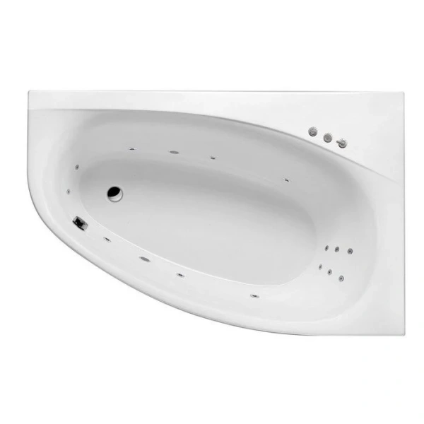 Ванна гидромассажная Excellent Kameleon Smart 170 x 110 см, правая, белый/хром, WAEX.KMP17.SMART.CR (детальная фотография)