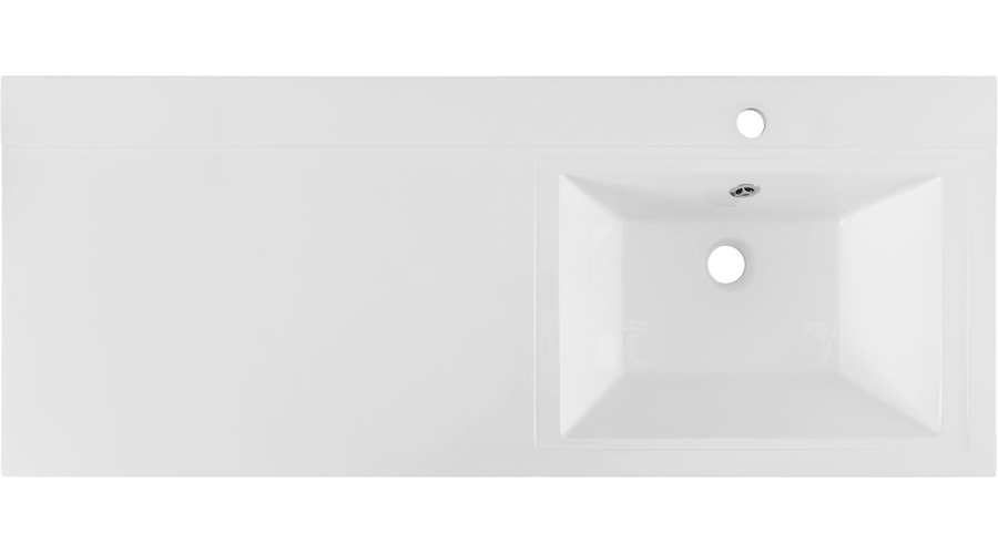 Раковина над стиральной машиной Aquanet Персона 120 см правосторонняя 168174 (детальная фотография), прямоугольной формы, широкая