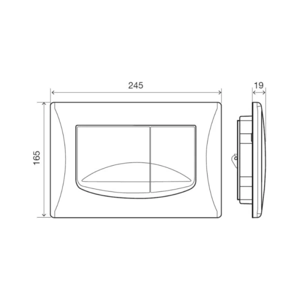 Клавиша смыва Migliore River Dual бронза 27466 (детальная фотография), в наличии