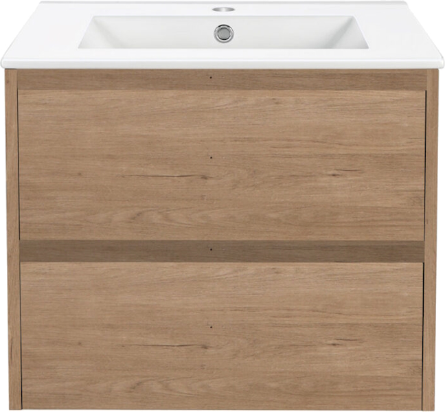 Тумба под раковину подвесная Vincea Gio 60 см N.Oak VMC-2G600NO (детальная фотография)