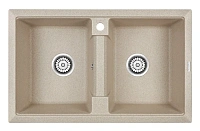 Мойка для кухни Paulmark Zwilling 81 см бежевая