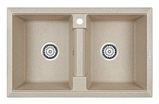 Мойка для кухни Paulmark Zwilling 81 см бежевая
