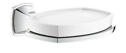 Мыльница для ванной, хром, Grohe Grandera 40628000 (детальная фотография)