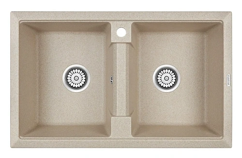 Мойка для кухни Paulmark Zwilling 81 см бежевая - фото 5