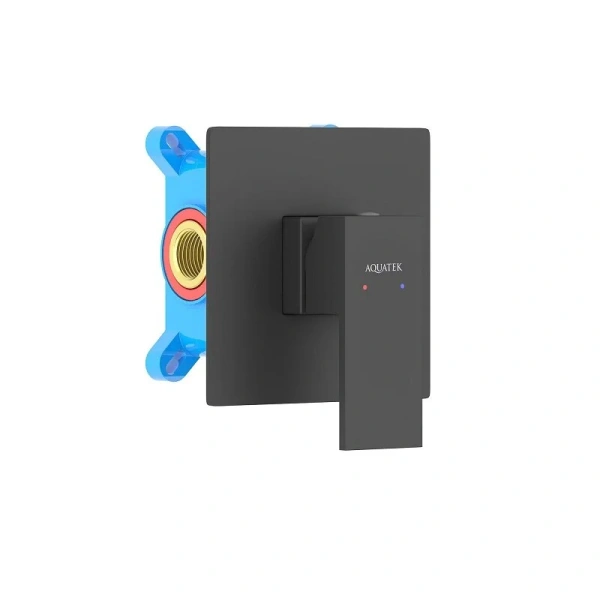 Смеситель для душа Акватек Либра черный AQ1666MB (детальная фотография)