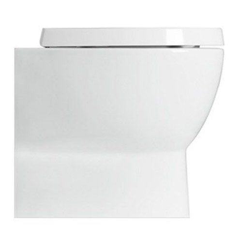 Унитаз напольный, цвет белый, Simas LFT Spazio LFT 22 BI (детальная фотография), без бачка, со скрытым бачком