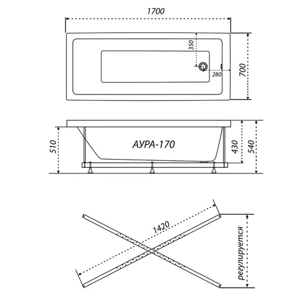 Схема (детальная фотография), 170x70 см