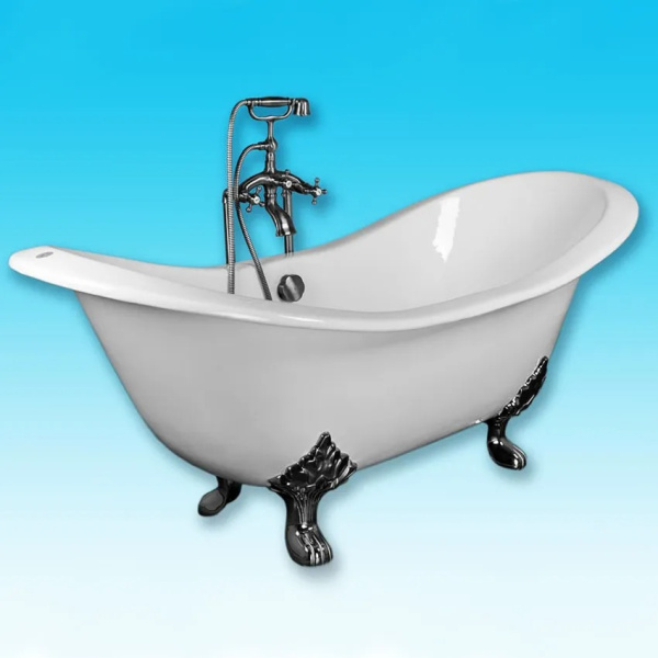 Ванна чугунная, ножки хром, Elegansa Taiss И0000031 (детальная фотография), овальные