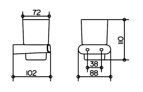 Стакан для ванной Keuco Elegance 11650 019000 (детальная фотография), современные, hi-tech