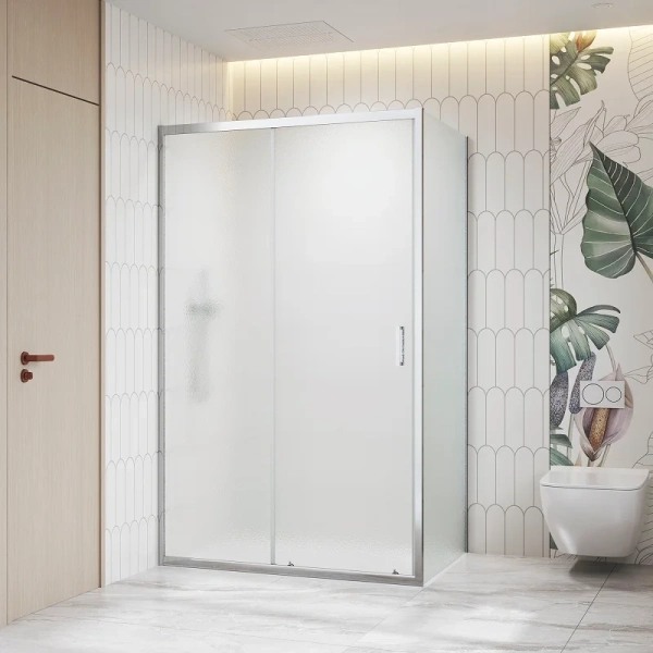 Душевой уголок RGW Classic CL-133 (CL-13 + Z-03) 140x90 см профиль хром, стекло Cora 060913349-41 (детальная фотография)