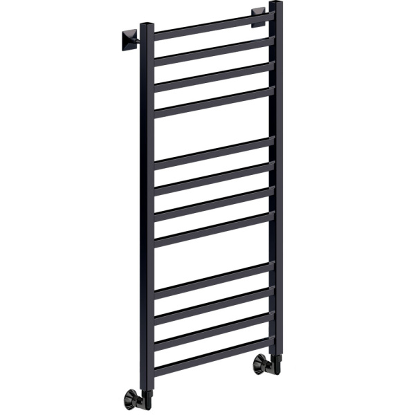 Полотенцесушитель водяной Ника Modern 100x40 см черный матовый ЛМ 5 100/40 черн мат (детальная фотография)