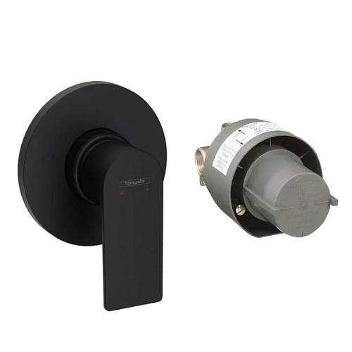 Смеситель для душа Hansgrohe Rebris черный матовый - фото 2