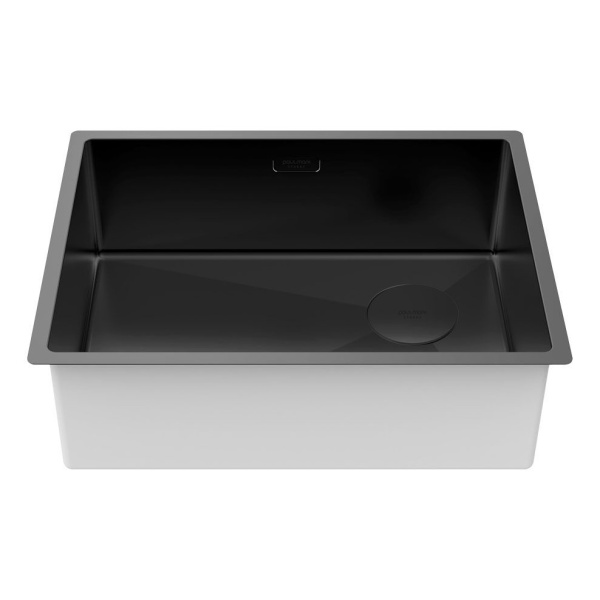 Мойка для кухни Paulmark Next-Skew 58 см черная матовая PM885844-MBN (детальная фотография), врезные, встраиваемые