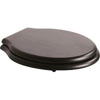 Крышка для унитаза, петли хром, soft close, цвет тёмный дуб, Globo Paestum