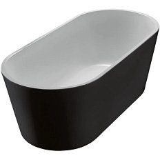 Ванна акриловая BelBagno 180х80 см с переливом черная