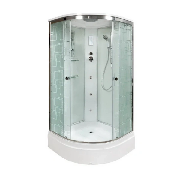 Душевая кабина Deto EM 90x90 см с радио EM2790GM+EL (детальная фотография)