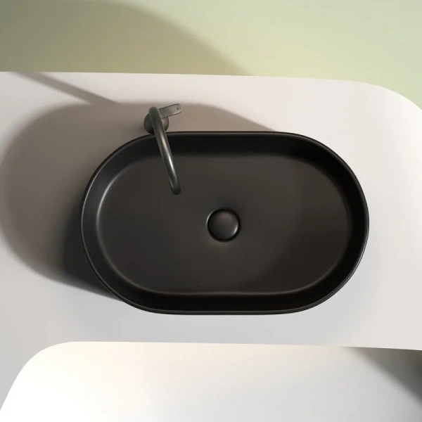 Раковина Ceramica Nova Element 60 см черная матовая CN6048MB (детальная фотография), в наличии