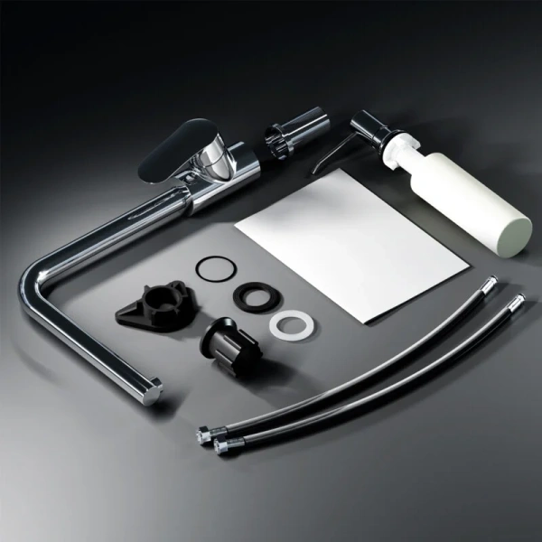 Смеситель для кухни Am.Pm Like F8005D L-образный излив (детальная фотография), в наличии, по запросу