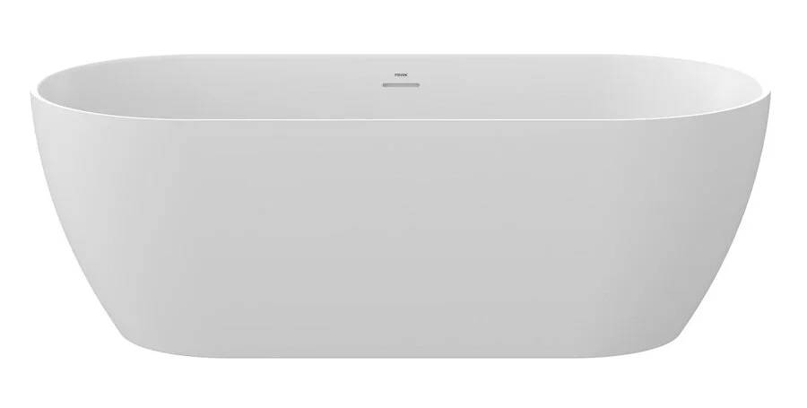 Ванна акриловая Ravak Freedom O TEC CD61800000, 170 x 77 см, отдельностоящая, белая матовая, слив-перелив белый (детальная фотография), акриловые