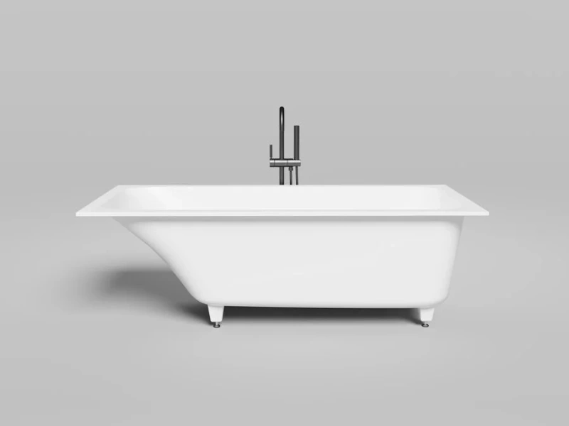 Ванна из искусственного камня Salini Orlanda Kit 170x75 см белый матовый 102117M (детальная фотография), 170x75 см