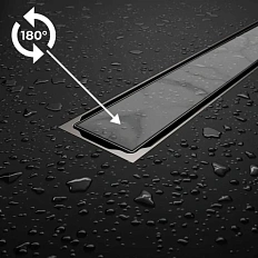 Душевой лоток RGW SDR 40 см с двухсторонней решеткой хром